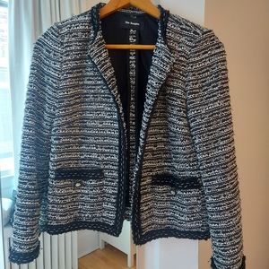 The Kooples Evening tweed jacket (black&white metallic thread)